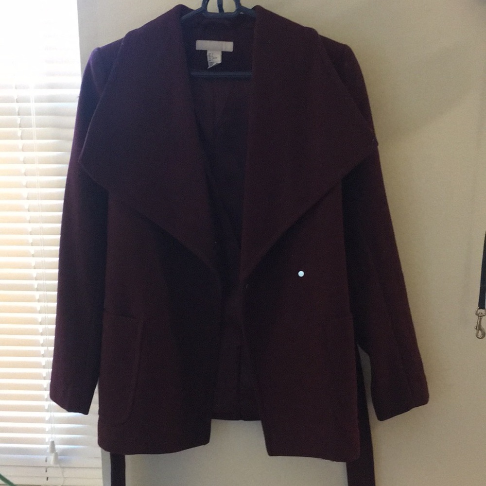 H&M Maroon Women’s Wrap Jacket
